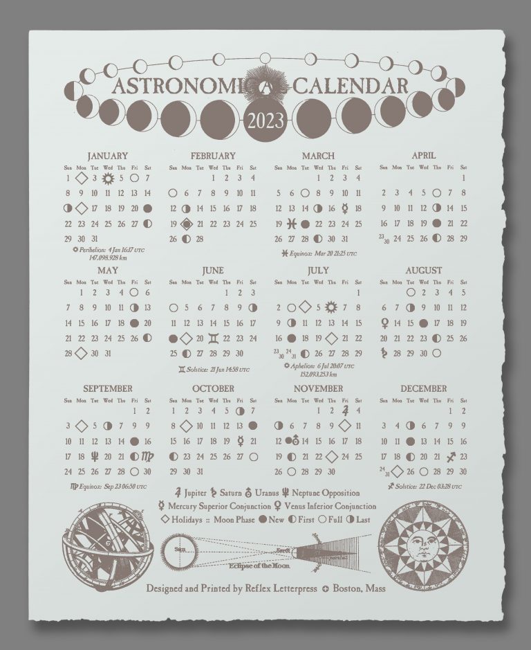 2023-astronomical-calendar-reflex-letterpress